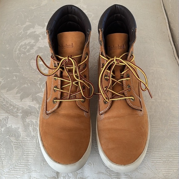 Timberland Dausette Ortholite Sneaker Boots Wheat Nubuck Leather High Tops - Picture 4 of 15
